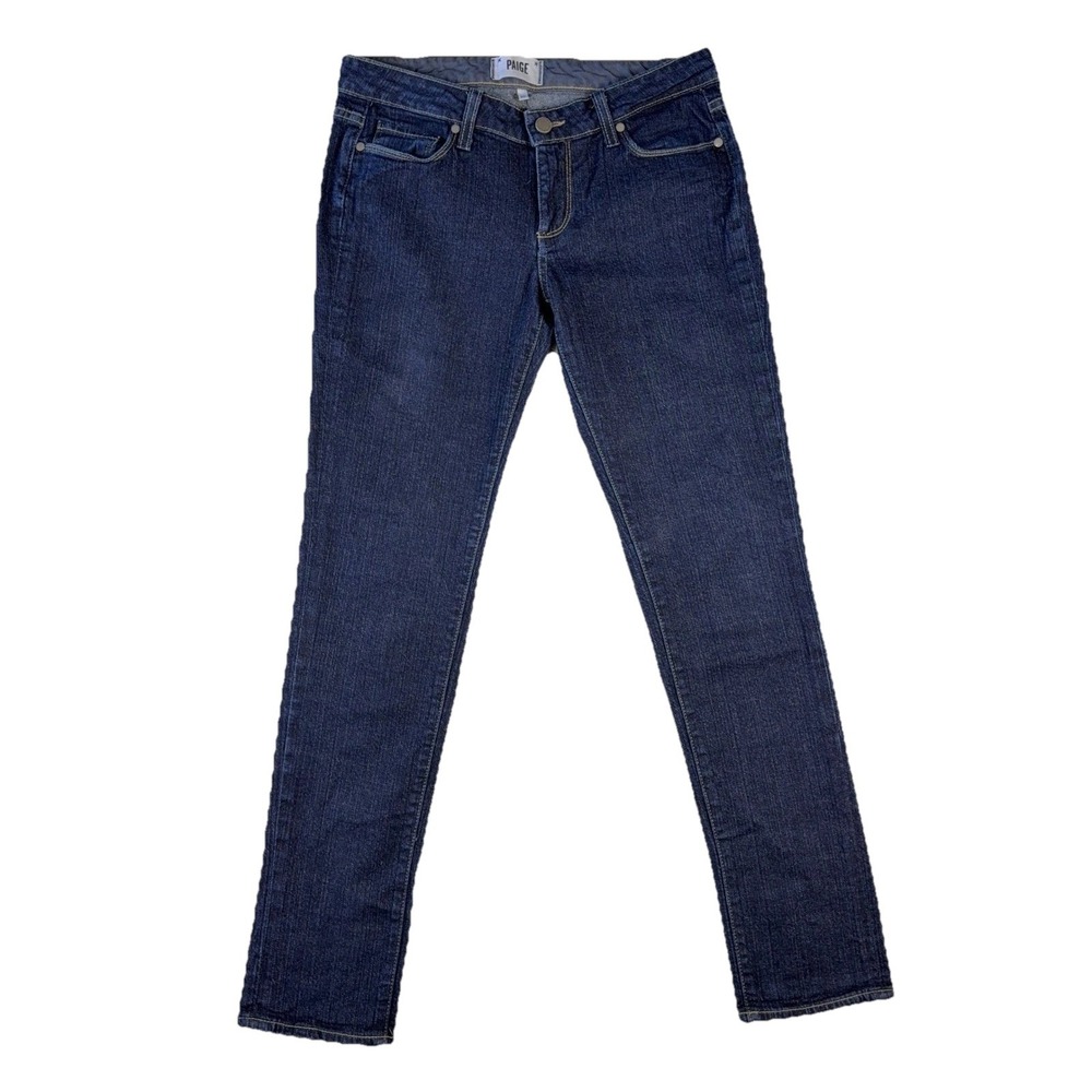 PAIGE Jimmy Jimmy Skinny Jeans Womens 27 Dark Wash Indigo Denim Mid Rise USA
